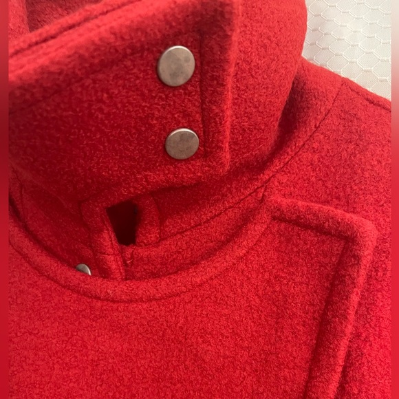 DKNY red wool coat - Picture 4 of 13